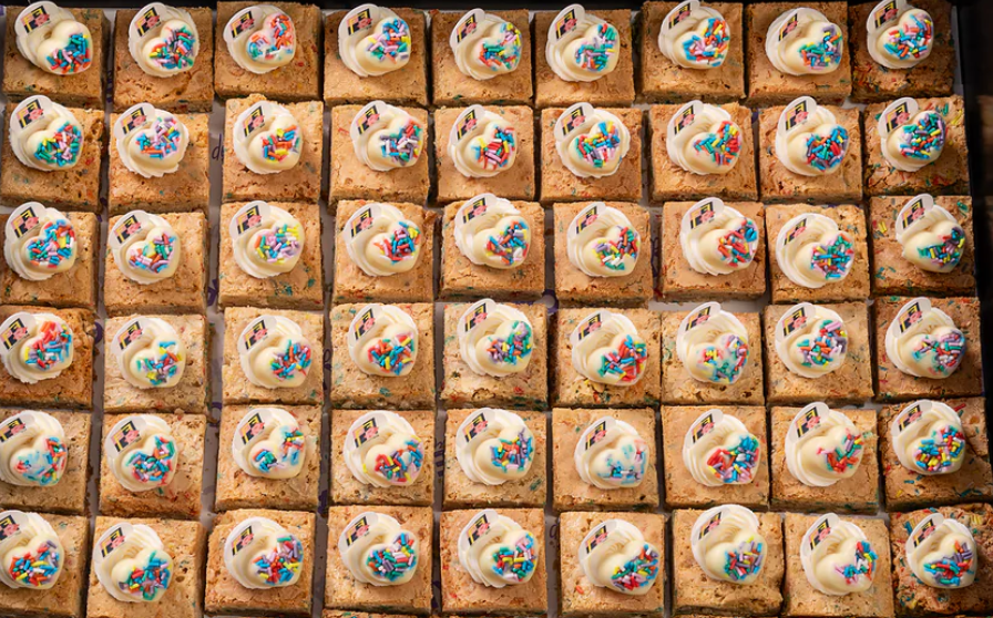 Celebrate Diversity with Our Delicious Pride Blondie Bites 63 pieces